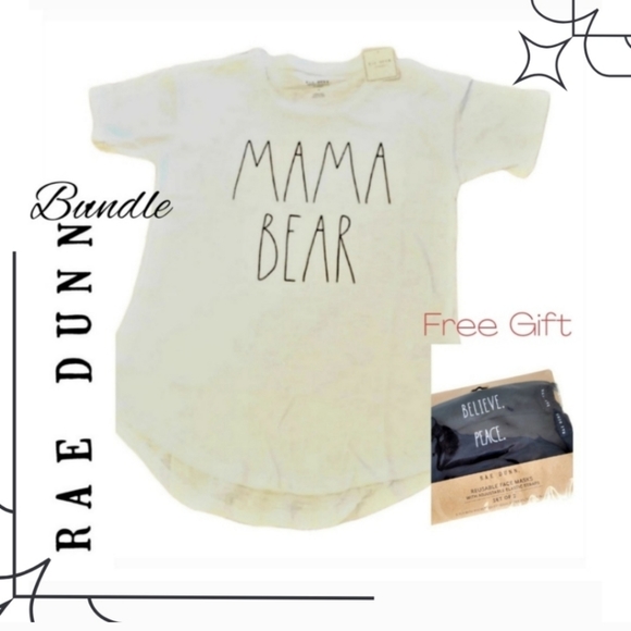 Rae Dunn Tops - Rae dunn momma bear bundle lot NWT SZ xl